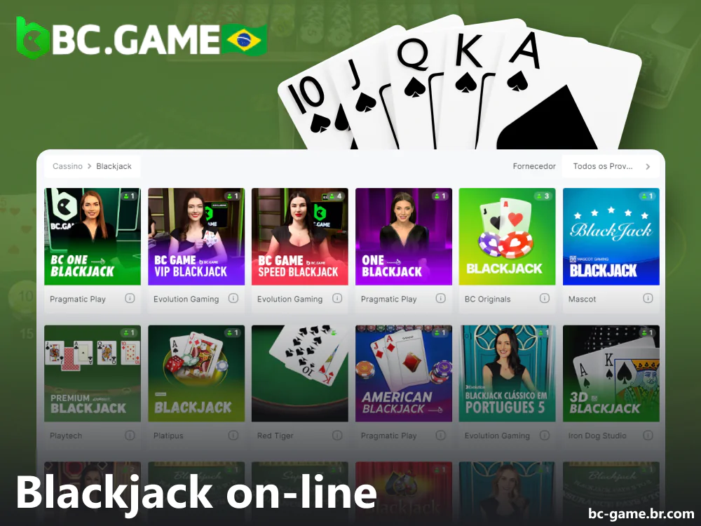 Jogos de cassino de blackjack disponíveis no cassino online BC Game no Brasil
