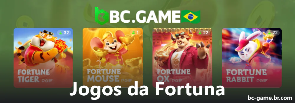 Jogos de fortuna apresentados no cassino online BC Game no Brasil