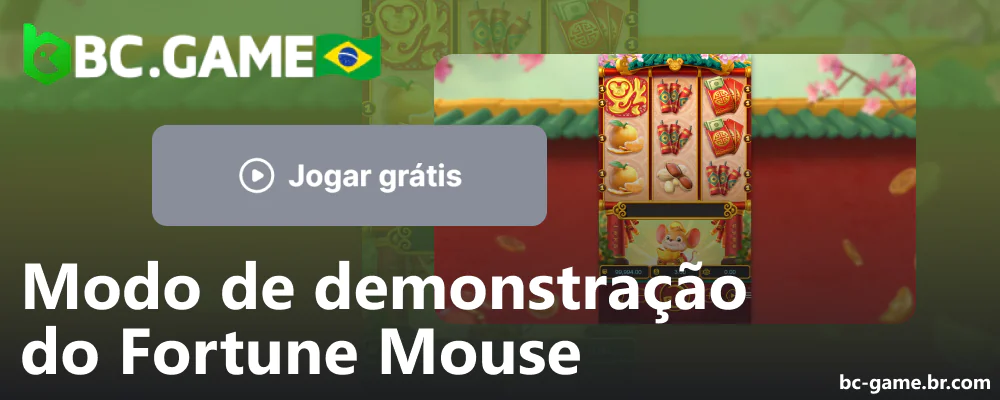 Modo de demonstração do jogo Fortune Mouse no cassino on-line do BC Game