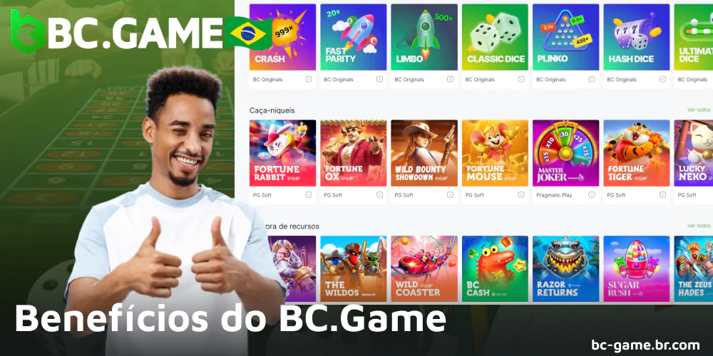 As vantagens do BC Game onlie casino no Brasil