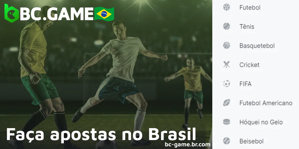 Opções de apostas esportivas no cassino on-line BC Game no Brasil