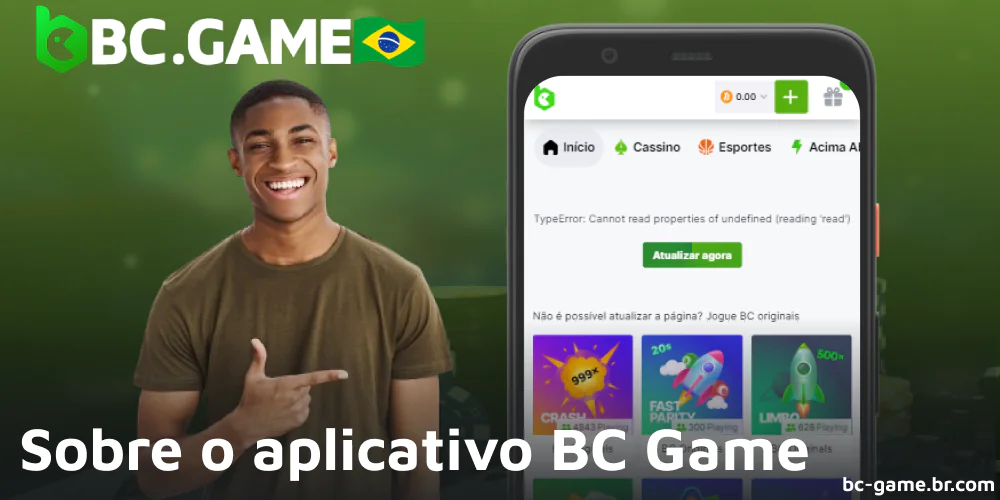 Informações sobre o aplicativo móvel BC Game para jogadores do Brasil